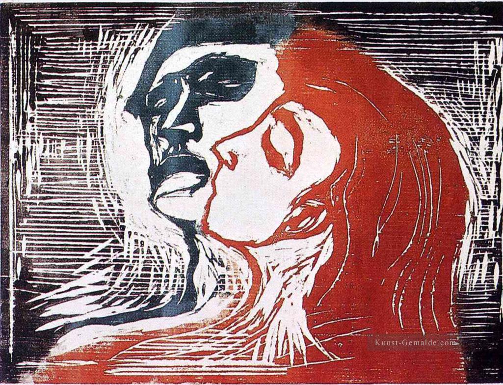 Mann und Frau i 1905 Edvard Munch POP Kunst Ölgemälde